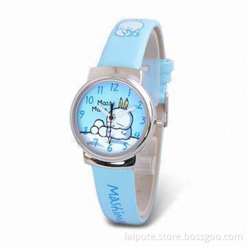 Fashionable Design Watches/Children's Watches with Leather Strap and Customized Logos Available